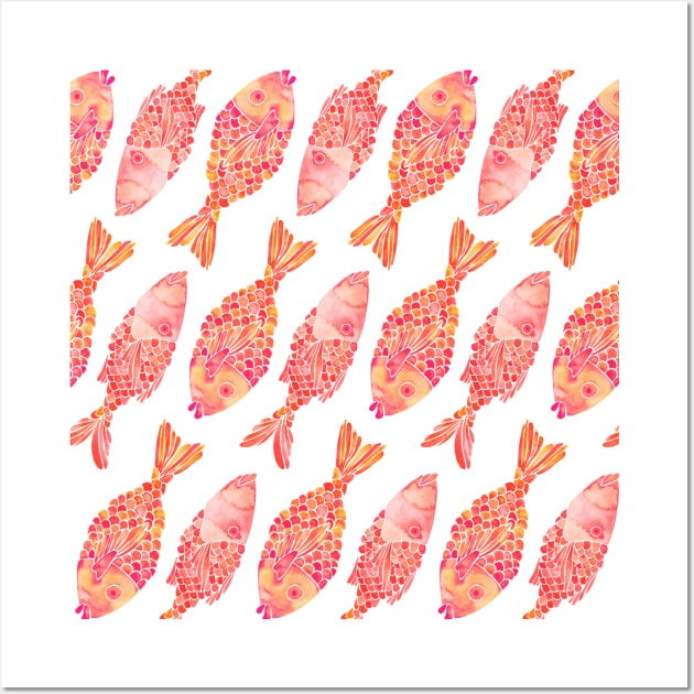 indonesian fish pink ombre Wall Art by CatCoq
